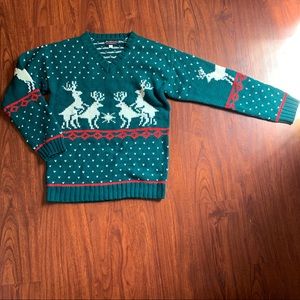 New Skedouche Men’s v neck Christmas sweater